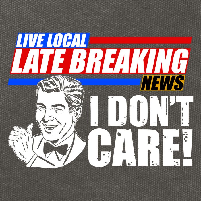 Funny Retro Live Local Late Breaking News I Don't Care Cotton Canvas Backpack