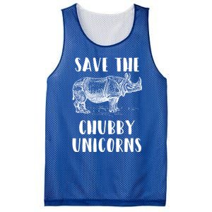 Funny Rhino Lover Gift Save The Chubby Unicorns Gift Mesh Reversible Basketball Jersey Tank