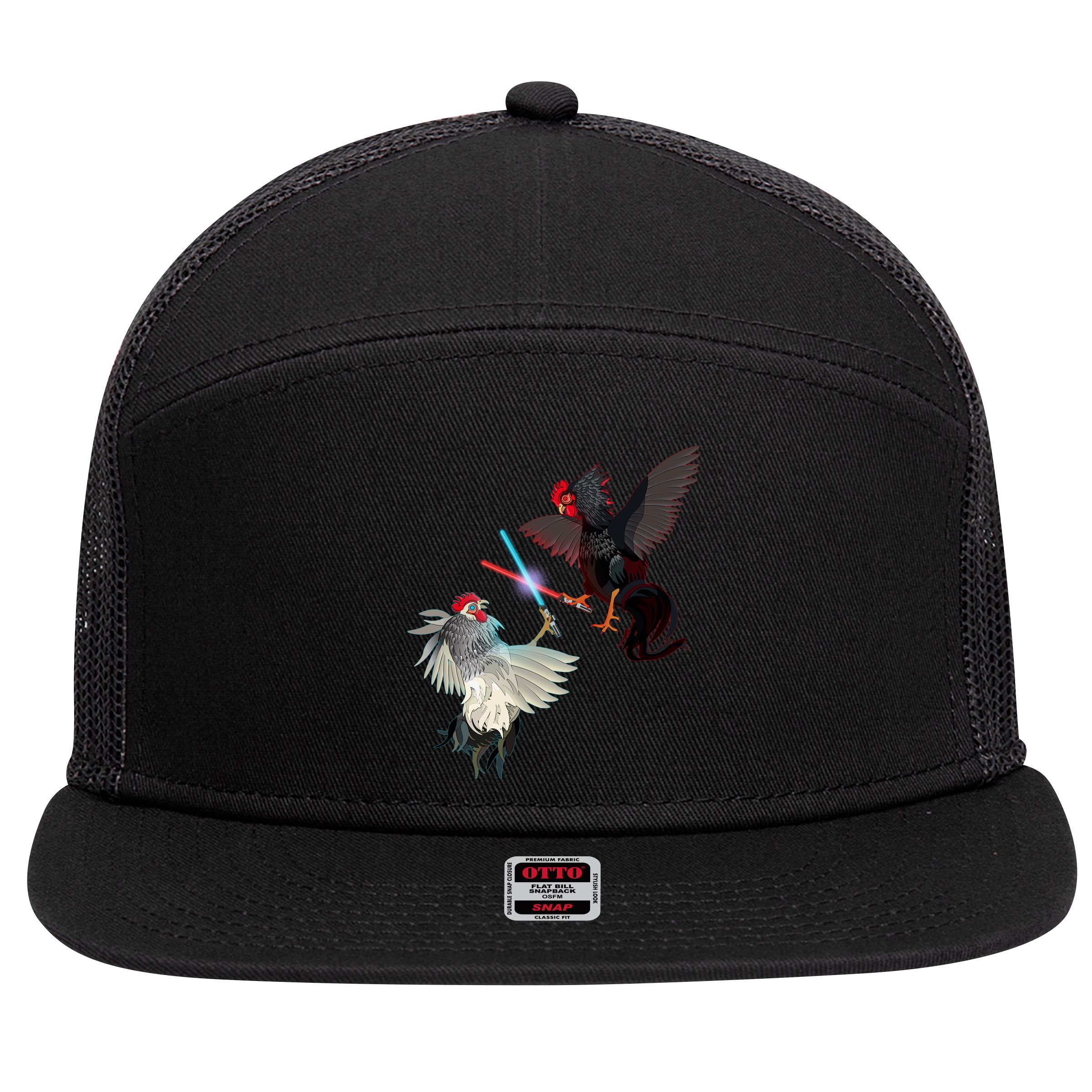 Fighting Rosters Lightsaber Cockfight 7 Panel Mesh Trucker Snapback Hat