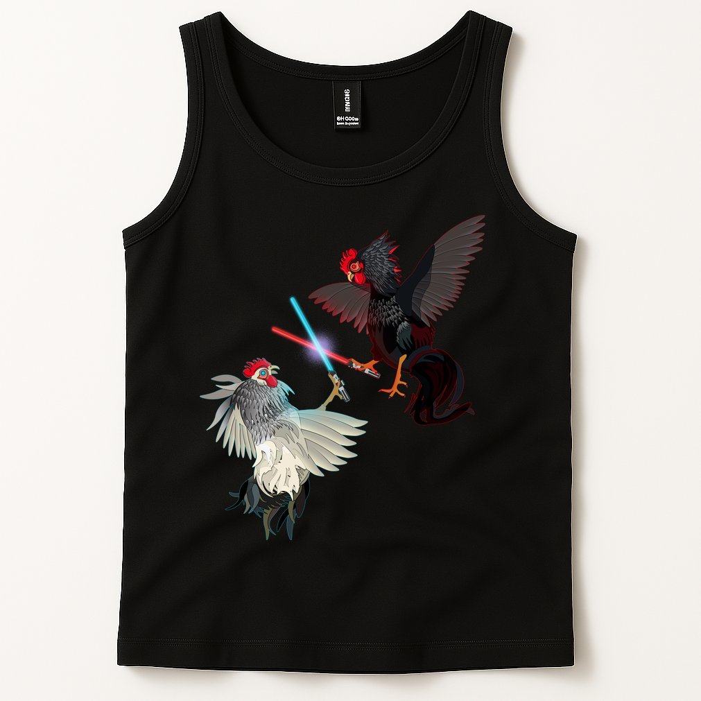 Fighting Rosters Lightsaber Cockfight Tank Top