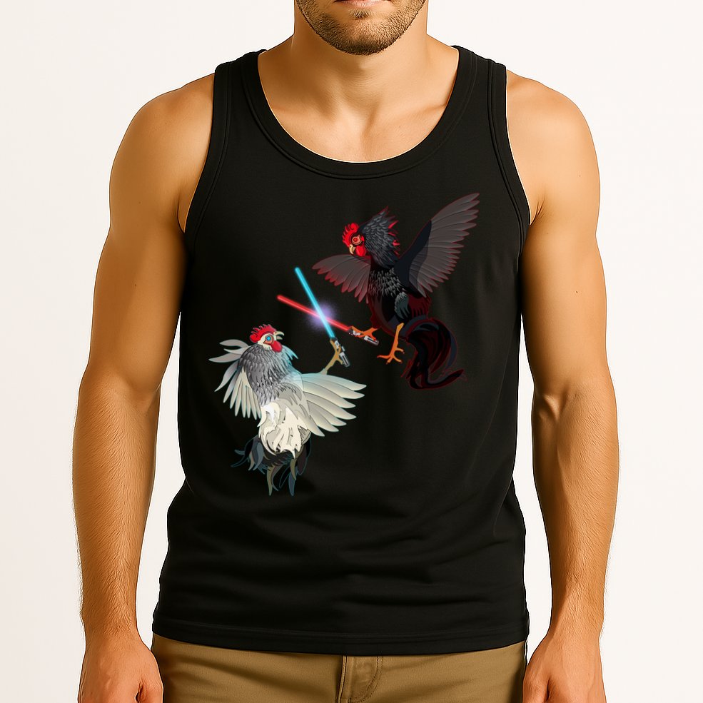 Fighting Rosters Lightsaber Cockfight Tank Top