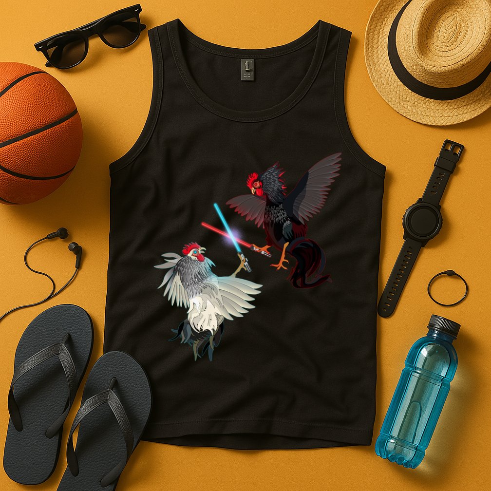 Fighting Rosters Lightsaber Cockfight Tank Top