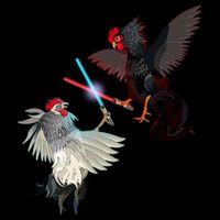 Fighting Rosters Lightsaber Cockfight Tank Top