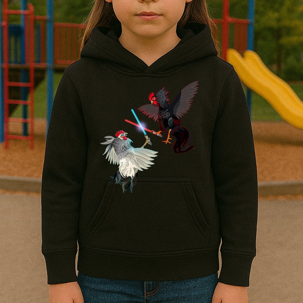 Fighting Rosters Lightsaber Cockfight Kids Hoodie