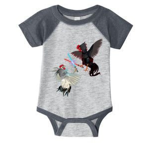 Fighting Rosters Lightsaber Cockfight Infant Baby Jersey Bodysuit