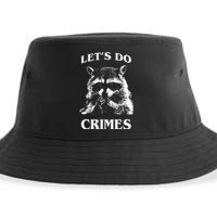 Funny Raccoon Lets Do Crimes Trashed Racoon Panda Lovers Sustainable Bucket Hat