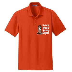 Funny Rn Lpn Cna Diploma I Survived My Wifes Nursing Degree Meaningful Gift Dry Zone Grid Polo