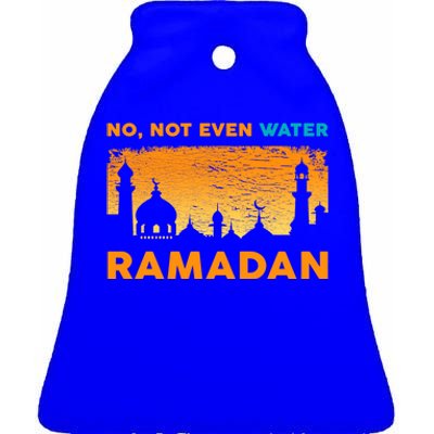 Funny Ramadan Muslim Fasting Islamic Gift Gift Ceramic Bell Ornament