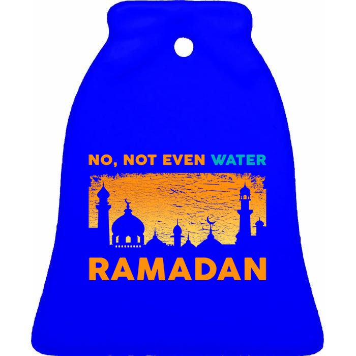 Funny Ramadan Muslim Fasting Islamic Gift Gift Ceramic Bell Ornament