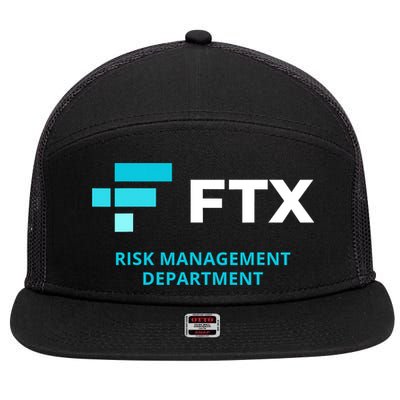 FTX Risk Management Department 7 Panel Mesh Trucker Snapback Hat
