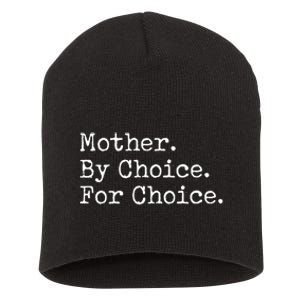 Feminist Rights Mother By Choice For Choice Pro Choice Short Acrylic Beanie