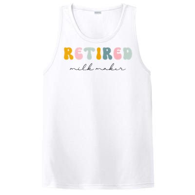 Fresh Retired Milk Maker Funny Motherhood Mama New Mom PosiCharge Competitor Tank