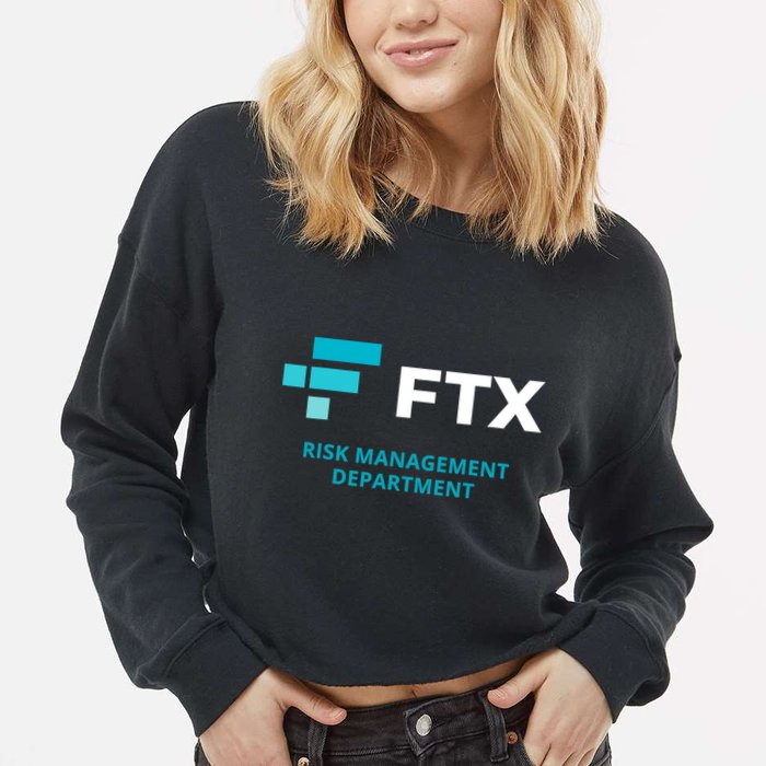 FTX Risk Management Department Fun Idea Cropped Pullover Crew