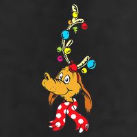 Funny Reindeer Max Dog Christmas  Cool Comfort Performance Bucket Hat