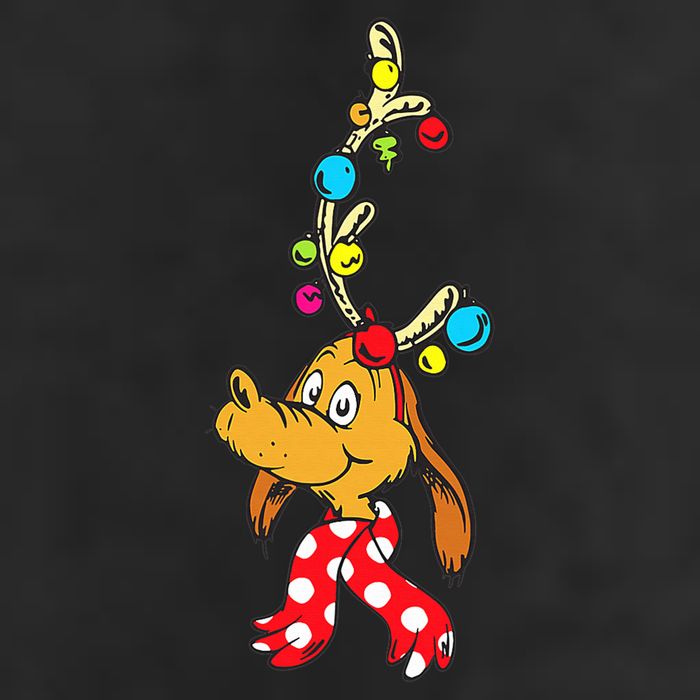 Funny Reindeer Max Dog Christmas  Adult Drive Performance Visor