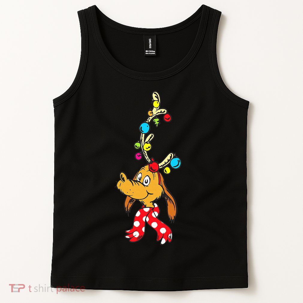 Funny Reindeer Max Dog Christmas  Tank Top