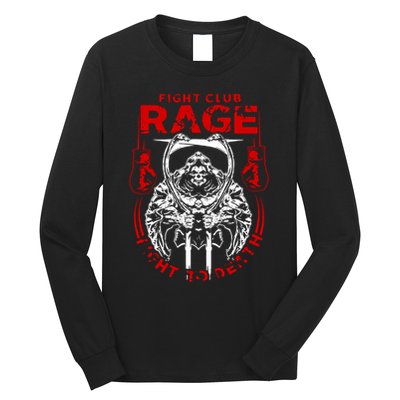 Fight Rage Mma Mixed Martial Arts Muay Thai Long Sleeve Shirt