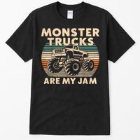 Funny Retro Monster Trucks Are My Jam Gift Tall T-Shirt