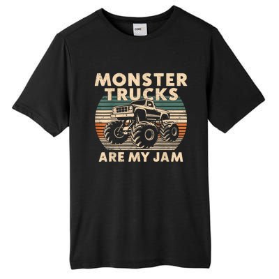 Funny Retro Monster Trucks Are My Jam Gift Tall Fusion ChromaSoft Performance T-Shirt