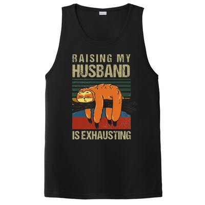 Funny Raising My Husband Is Exhausting PosiCharge Competitor Tank