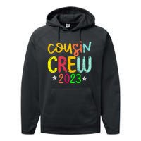 Family Reunion Making Memories Cousin Crew Performance Fleece Hoodie