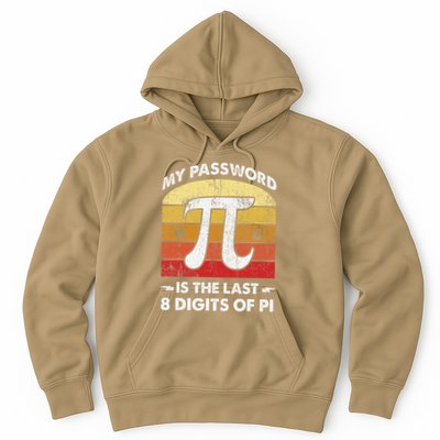 Funny Retro My Password Is The Last 8 Digits Of Pi Day Math .Png Hoodie