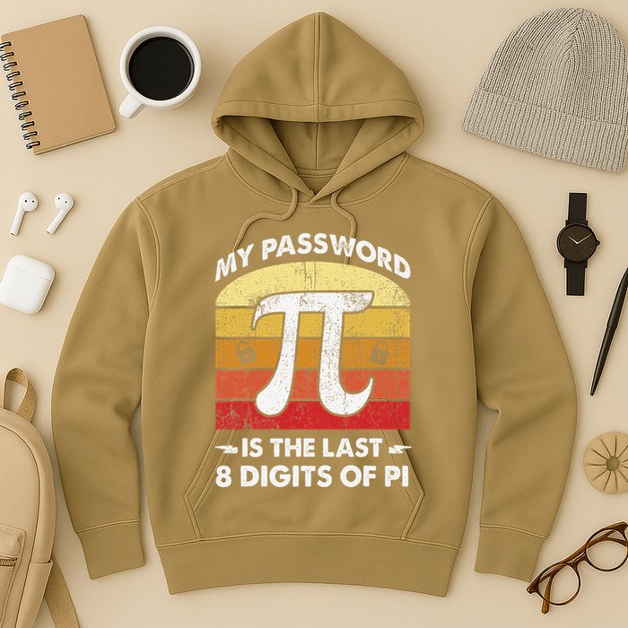 Funny Retro My Password Is The Last 8 Digits Of Pi Day Math .Png Hoodie