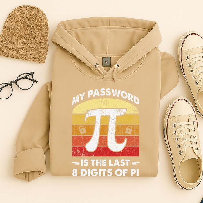 Funny Retro My Password Is The Last 8 Digits Of Pi Day Math .Png Hoodie