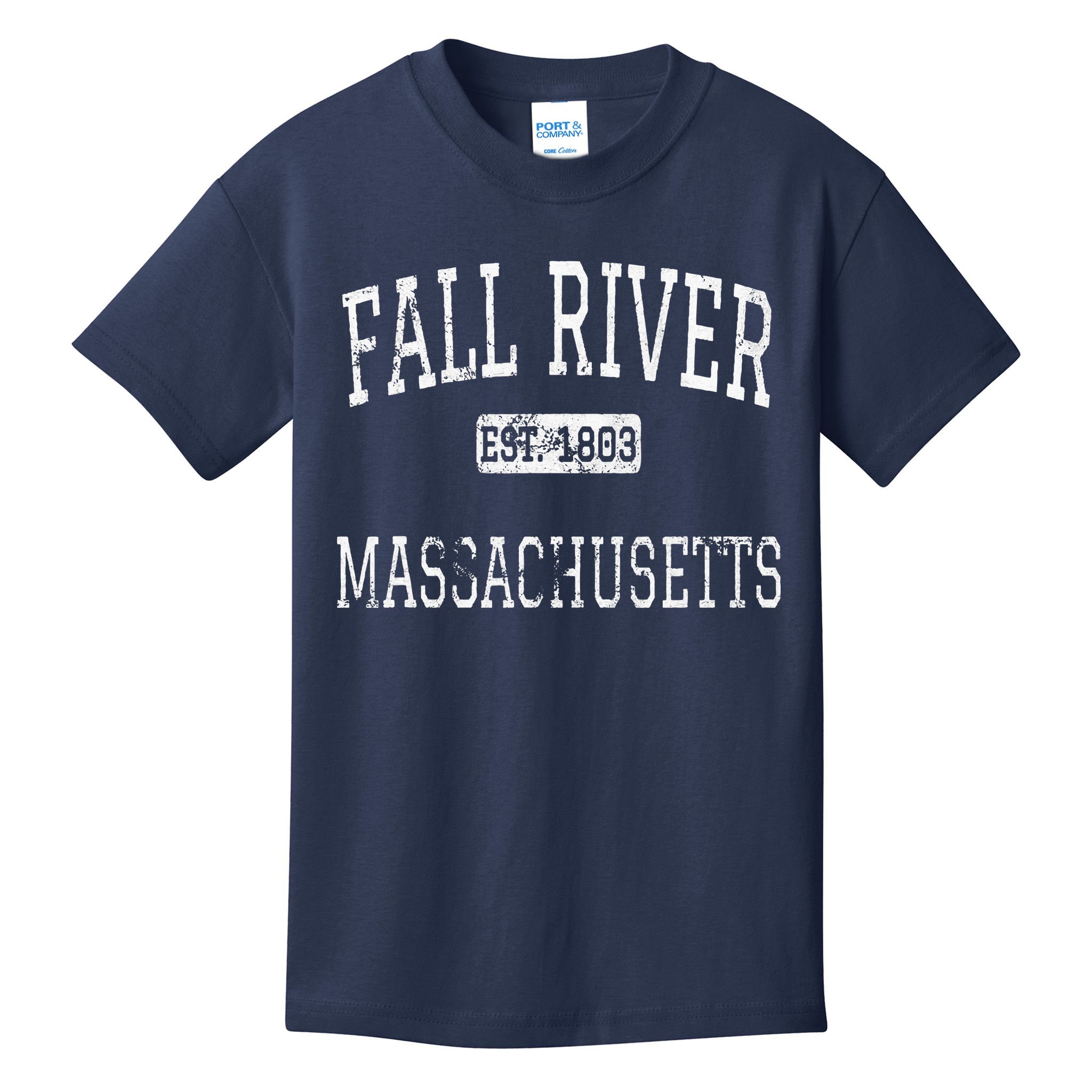 Fall River Massachusetts MA Vintage Kids T-Shirt