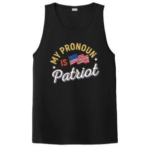 Funny Republican My Pronoun Is Patriot Conservative PosiCharge Competitor Tank