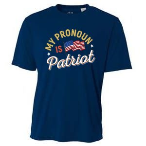 Funny Republican My Pronoun Is Patriot Conservative Cooling Performance Crew T-Shirt