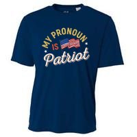 Funny Republican My Pronoun Is Patriot Conservative Cooling Performance Crew T-Shirt