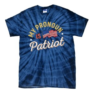 Funny Republican My Pronoun Is Patriot Conservative Tie-Dye T-Shirt