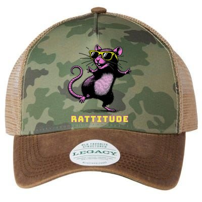 Funny Rat Meme Rattitude Rat Sunglasses Dancing Legacy Tie Dye Trucker Hat