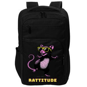 Funny Rat Meme Rattitude Rat Sunglasses Dancing Impact Tech Backpack