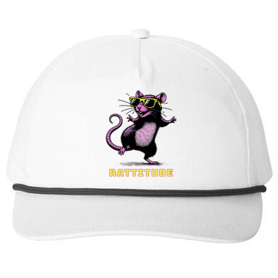 Funny Rat Meme Rattitude Rat Sunglasses Dancing Snapback Five-Panel Rope Hat