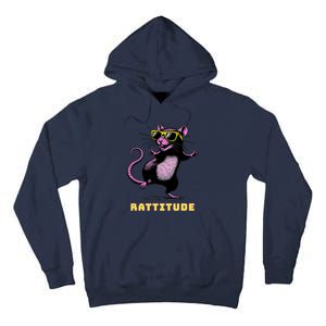 Funny Rat Meme Rattitude Rat Sunglasses Dancing Tall Hoodie