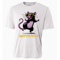 Funny Rat Meme Rattitude Rat Sunglasses Dancing Cooling Performance Crew T-Shirt