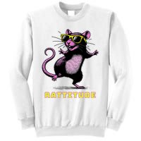 Funny Rat Meme Rattitude Rat Sunglasses Dancing Sweatshirt