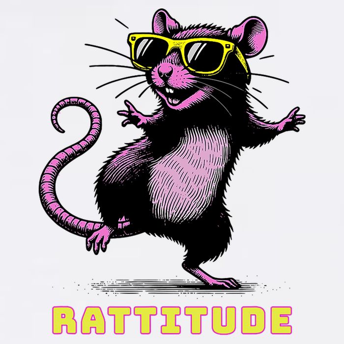 Funny Rat Meme Rattitude Rat Sunglasses Dancing Button