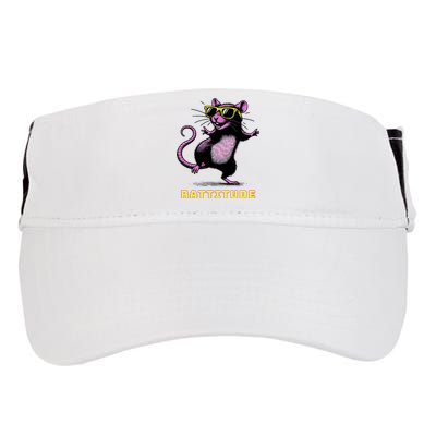 Funny Rat Meme Rattitude Rat Sunglasses Dancing Adult Drive Performance Visor