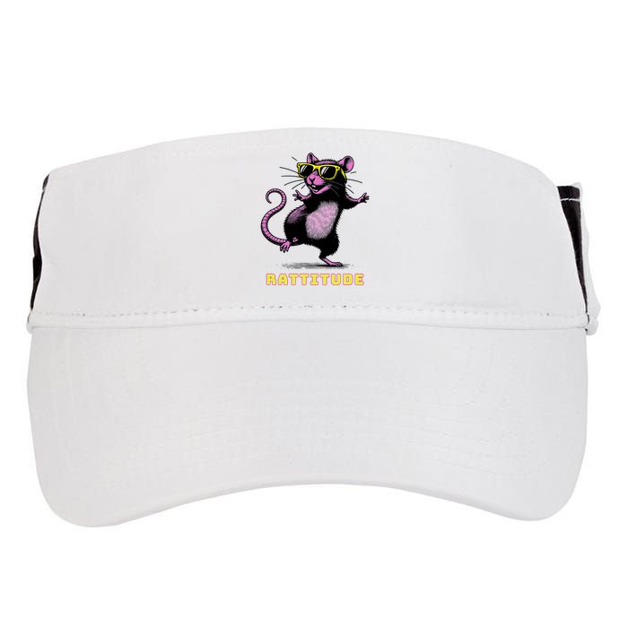 Funny Rat Meme Rattitude Rat Sunglasses Dancing Adult Drive Performance Visor