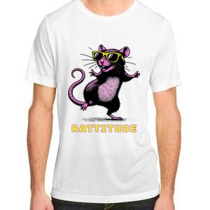 Funny Rat Meme Rattitude Rat Sunglasses Dancing Adult ChromaSoft Performance T-Shirt