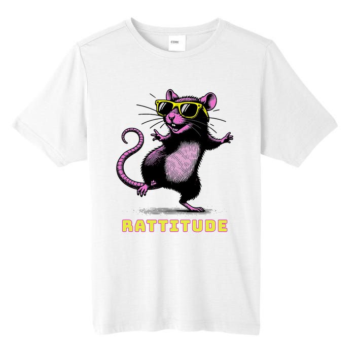 Funny Rat Meme Rattitude Rat Sunglasses Dancing Tall Fusion ChromaSoft Performance T-Shirt