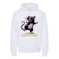 Funny Rat Meme Rattitude Rat Sunglasses Dancing Premium Hoodie