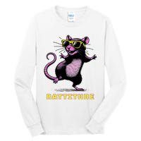 Funny Rat Meme Rattitude Rat Sunglasses Dancing Tall Long Sleeve T-Shirt