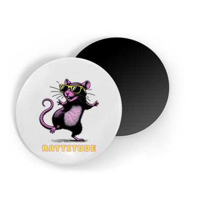Funny Rat Meme Rattitude Rat Sunglasses Dancing Magnet