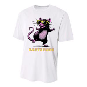 Funny Rat Meme Rattitude Rat Sunglasses Dancing Performance Sprint T-Shirt