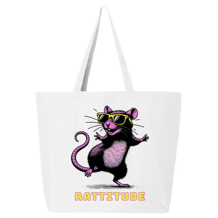 Funny Rat Meme Rattitude Rat Sunglasses Dancing 25L Jumbo Tote