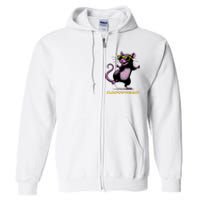 Funny Rat Meme Rattitude Rat Sunglasses Dancing Full Zip Hoodie